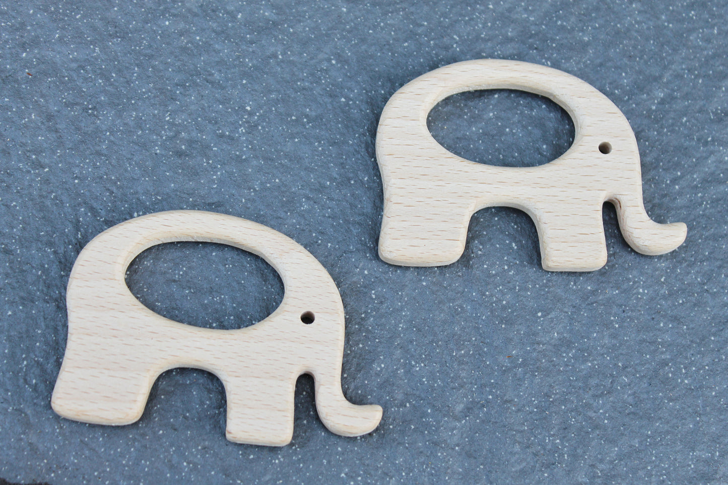 Elephant-teether, natural, eco-friendly - Natural Wooden Toy - Beech Teether - Handmade wooden teether