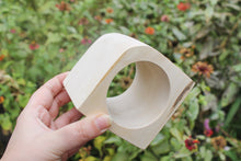 Load image into Gallery viewer, 90 mm BIGest Wooden bangle unfinished - natural eco friendly - Linden wood
