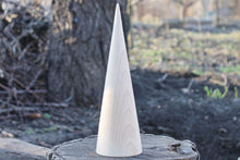 Load image into Gallery viewer, Big wooden cones 245 mm x 75 mm (9.6x3 inch)- natural eco-friendly - beech wood
