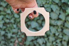 Load image into Gallery viewer, Wooden bracelet unfinished round with cropped corners - Nut - natural eco friendly
