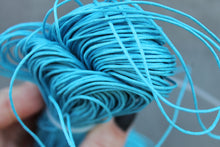 Load image into Gallery viewer, Teal color  Wax Cotton Cord 1mm 10 meters - 10,9 yards or 32,8 feet
