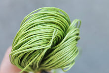 Load image into Gallery viewer, Light green Wax Cotton Cord 1mm 10 meters - 10,9 yards or 32,8 feet
