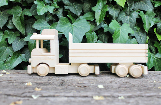 Machine-track, wooden toy, made of eco friendly beech wood