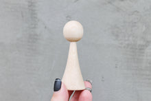 Load image into Gallery viewer, Unfinished wooden doll - 80 mm x 30 mm - made of eco-friendly - beech wood
