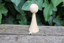 Load image into Gallery viewer, Unfinished wooden doll - 80 mm x 30 mm - made of eco-friendly - beech wood

