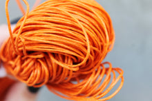 Load image into Gallery viewer, Orange  Wax Cotton Cord 1 mm 10 meters - 10,9 yards or 32,8 feet
