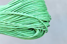 Load image into Gallery viewer, Green Wax Cotton Cord 1mm 10 meters - 10,9 yards or 32,8 feet
