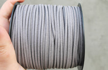 Load image into Gallery viewer, Grey Suede cord - high quality soft faux cord 2 m - 2,18  yards or 6,5 feet
