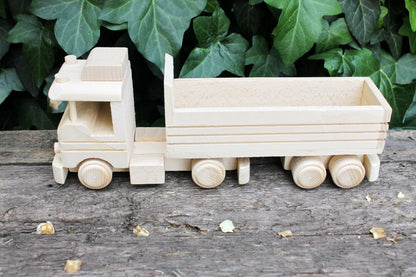 Machine-track, wooden toy, made of eco friendly beech wood