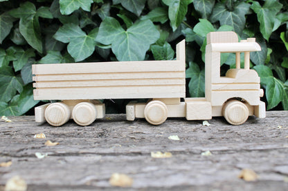 Machine-track, wooden toy, made of eco friendly beech wood