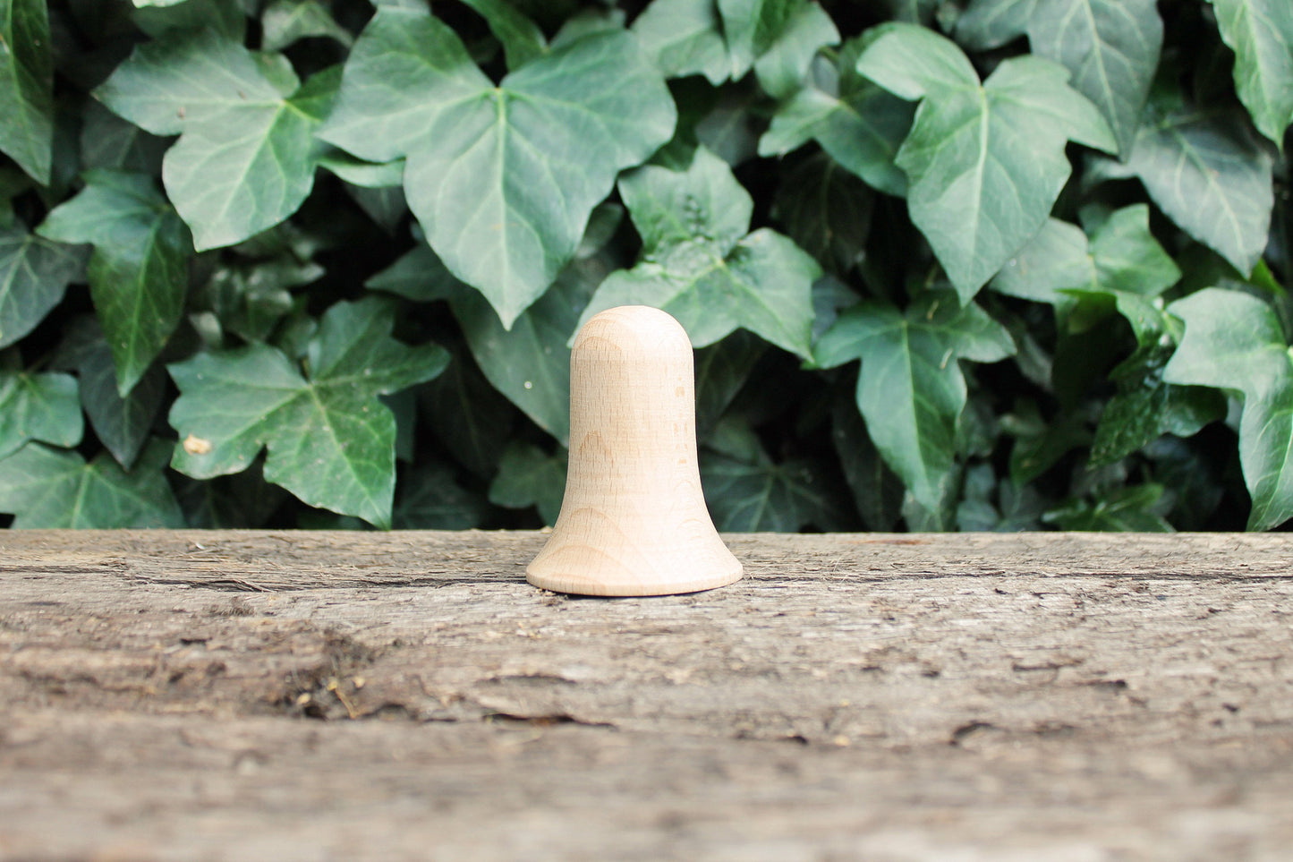 Wooden Bell Ornament 65 mm – Natural Beech wood Unfinished Bell – Christmas Decoration, Craft Supply, Eco Wooden Toy