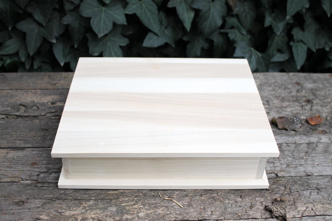 Book-box 300x250 mm - eco-friendly - made of  poplar wood - wooden book