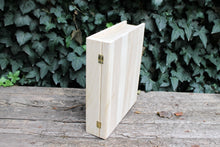 Load image into Gallery viewer, Book-box 300x250 mm - eco-friendly - made of  poplar wood - wooden book
