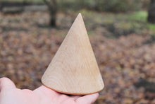 Load image into Gallery viewer, Big Wooden cones 100x100 mm - 3.9 inches - eco friendly - CONES - without holes - beech wood
