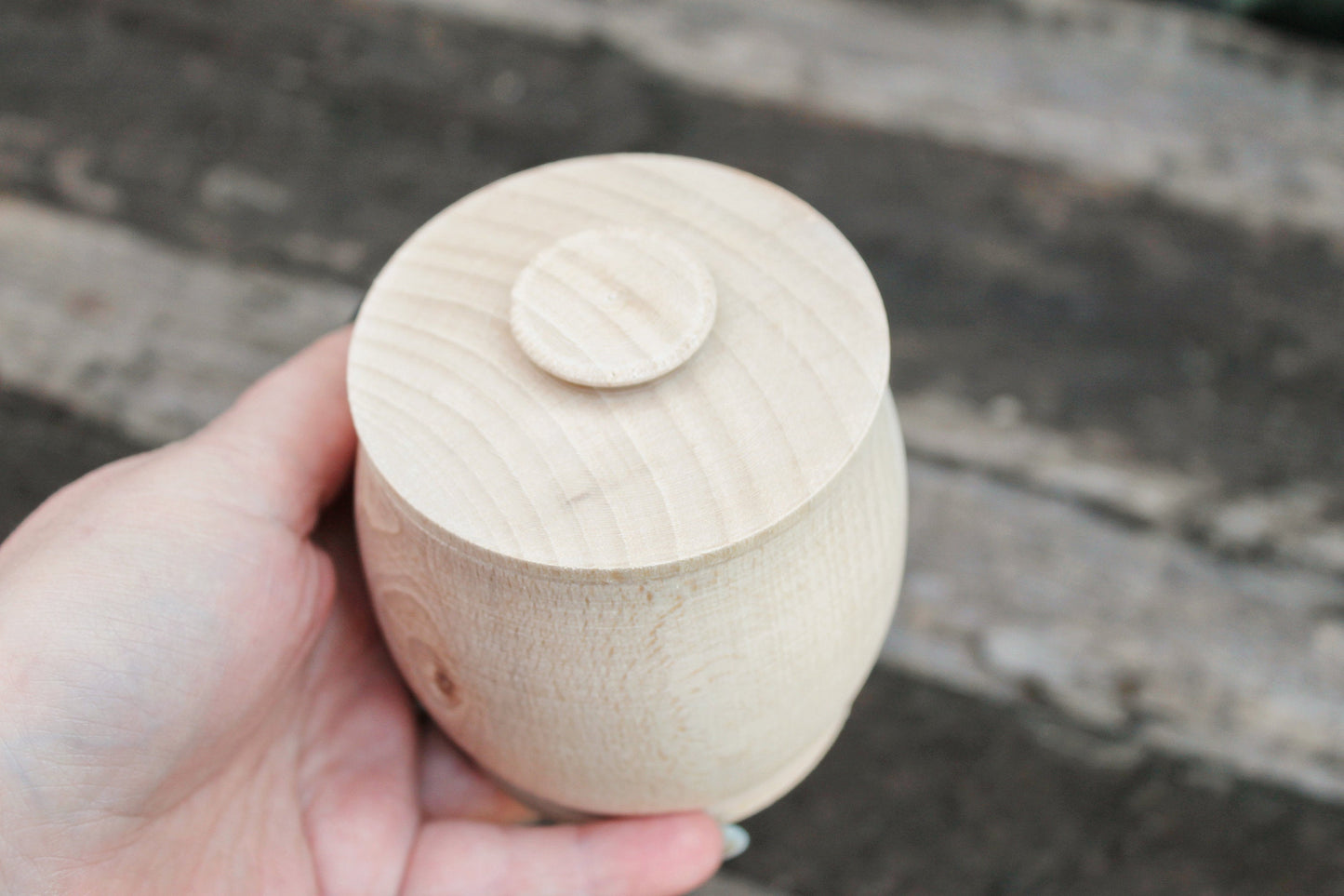 Unfinished wooden barrel (keg) 90 mm x 80 mm - natural eco-friendly - made of beech wood