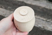 Load image into Gallery viewer, Unfinished wooden barrel (keg) 90 mm x 80 mm - natural eco-friendly - made of beech wood
