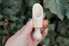 Load image into Gallery viewer, Handmade small wooden scoop for spices - 3.6 inches - natural eco friendly - made of beech wood
