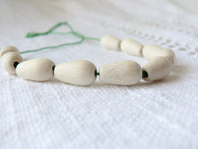 Load image into Gallery viewer, 16 mm natural wooden drop beads 25 pcs - eco friendly
