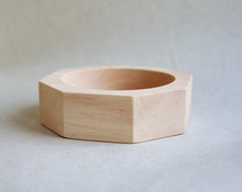 Load image into Gallery viewer, 25 mm Wooden bracelet unfinished round octahedral - natural eco friendly
