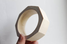 Load image into Gallery viewer, 30 mm Wooden bracelet unfinished round octahedral - natural eco friendly
