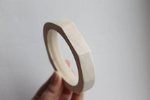 Load image into Gallery viewer, 15 mm Wooden bracelet unfinished rounded rectangular - natural eco friendly
