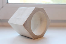 Load image into Gallery viewer, 70 mm BIG Wooden rhomboid bangle unfinished - natural eco friendly

