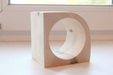 Load image into Gallery viewer, 70 mm BIG Wooden bangle unfinished corner - natural eco friendly
