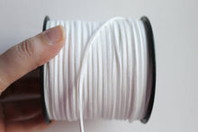 Load image into Gallery viewer, White  Suede cord - high quality soft faux cord 2 m - 2,18  yards or 6,5 feet
