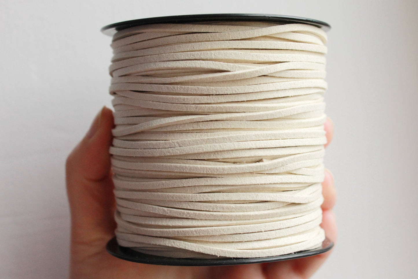 Beige Suede cord - high quality soft faux cord 2 m - 2,18  yards or 6,5 feet