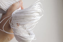 Load image into Gallery viewer, White  Wax Cotton Cord 1 mm 10 meters - 10,9 yards or 32,8 feet
