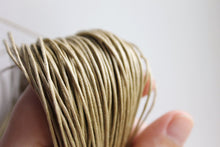 Load image into Gallery viewer, Light coffee Wax Cotton Cord 1mm 10 meters - 10,93 yards or 32,80 feet
