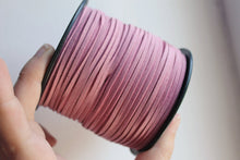 Load image into Gallery viewer, Pink Suede cord - high quality soft faux cord 2 m - 2,18  yards or 6,5 feet
