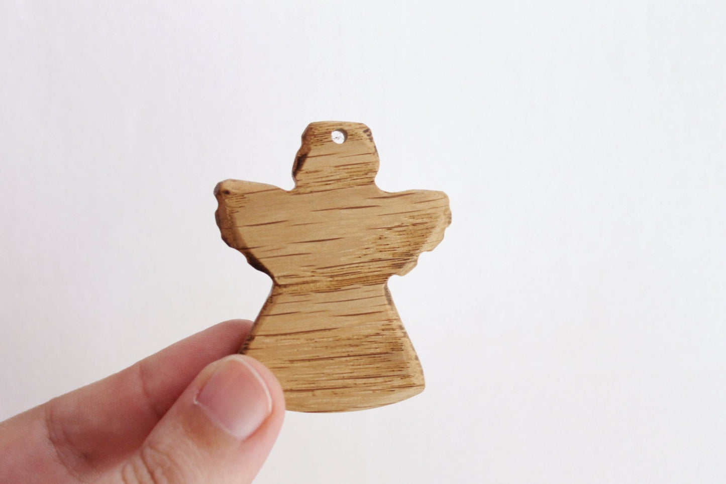 Angel-pendant, organic, oak teether - natural, eco friendly - made of OAK