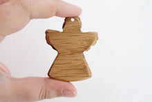Load image into Gallery viewer, Angel-pendant, organic, oak teether - natural, eco friendly - made of OAK
