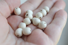 Load image into Gallery viewer, 8-9 mm natural wooden beads 25 pcs - eco friendly
