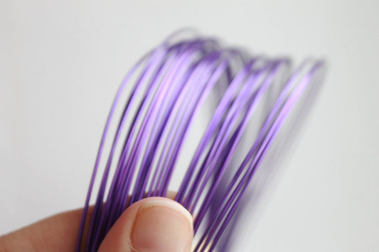 Aluminum wire Lilac - diameter 1 mm - 10 meters - Jewelry Craft Wire Wrapping - 05