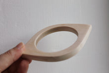 Load image into Gallery viewer, 10 mm Wooden bracelet unfinished eye shape - natural eco friendly
