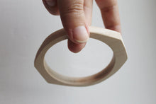 Load image into Gallery viewer, 10 mm Wooden bracelet unfinished rounded rectangular - natural eco friendly
