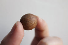 Load image into Gallery viewer, 18 mm Wooden textured beads 10 pcs - natural, ECO-FRIENDLY beads - boiled in olive oil

