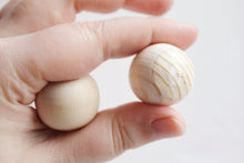 Load image into Gallery viewer, 25 mm wooden beads (wooden ball) WITHOUT hole - 10 pcs - natural eco friendly - made of beech wood
