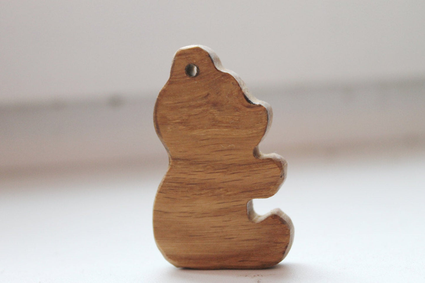 Bear-pendant, organic, oak teether - natural, eco friendly - made of OAK