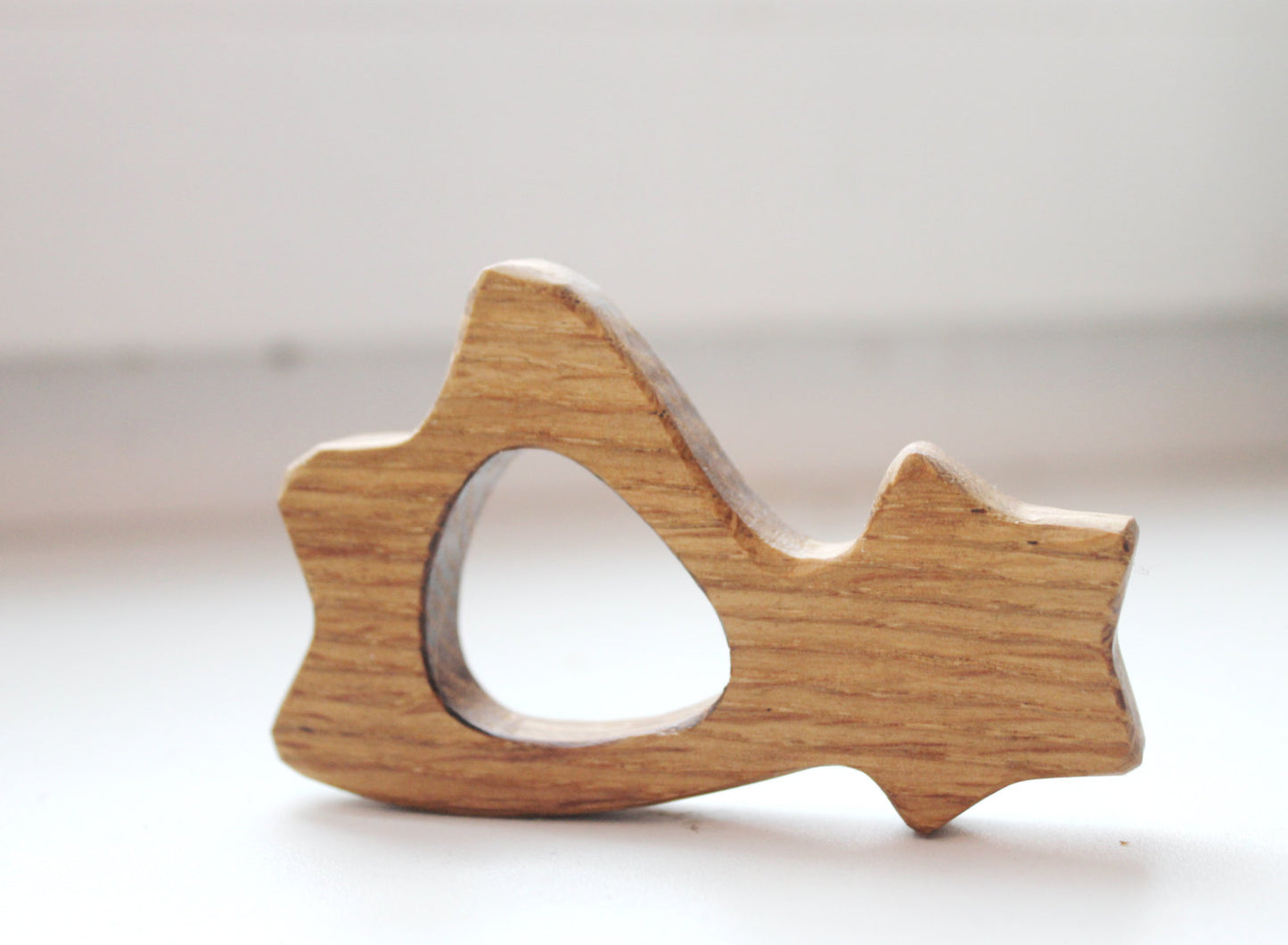 Falling star-teether, natural, eco-friendly - Natural Wooden Toy - Oak Teether - Handmade wooden teether